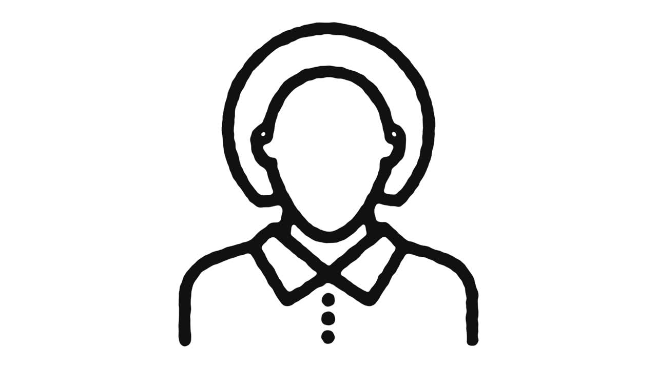 Human Resources Icon Animation Footage & Alpha Channel