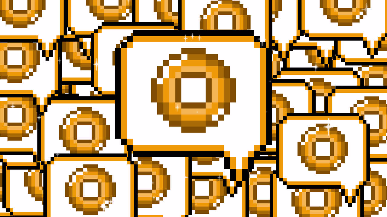 Pixel art pop up speech bubble icon circle mark Transitions. 1080p - 30 fps - Alpha Channel (7).mov