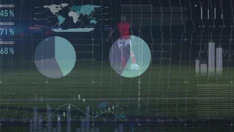 Animación-De-Gráficos-Y-Datos-Sobre-Un-Futbolista-Afroamericano-En-El-Estadio