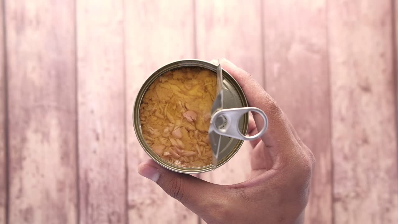 손에 있는 어리 캔