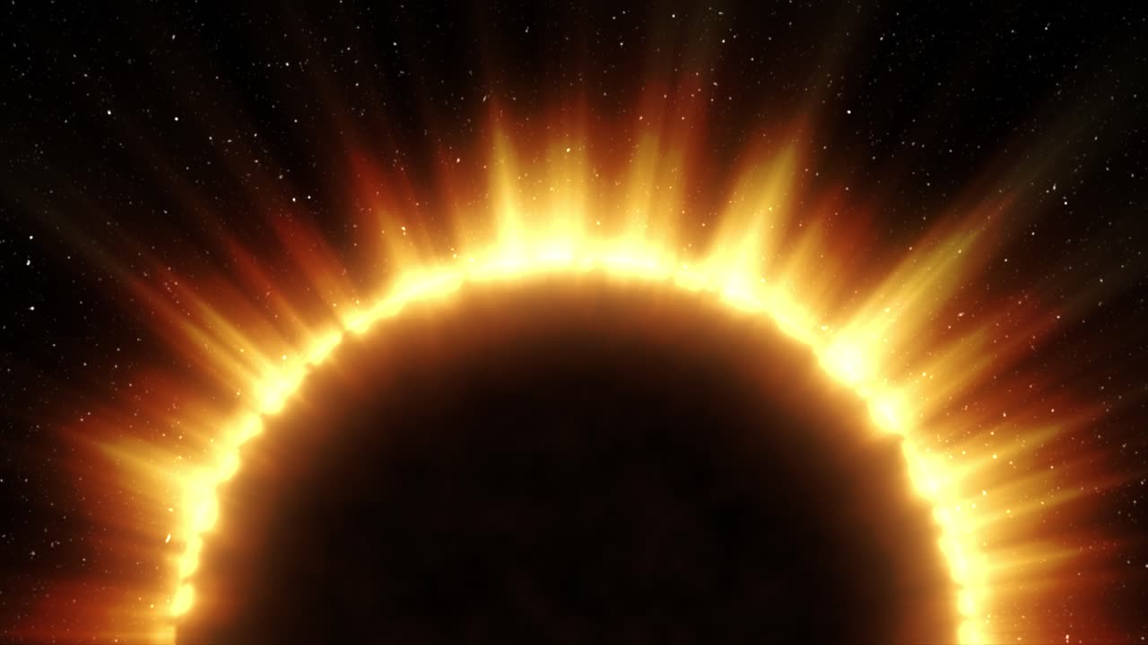 eclipse solar en el espacio