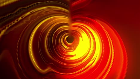 un túnel futurista brillante, generado por computadora. renderización 3d de fondo abstracto. dentro de un corredor giratorio