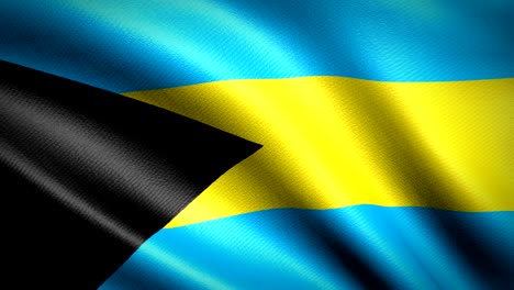 bahamas flag. seamless looping animation. 4k high definition video