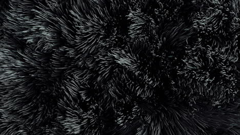 fondo de animación de cabello negro abstracto