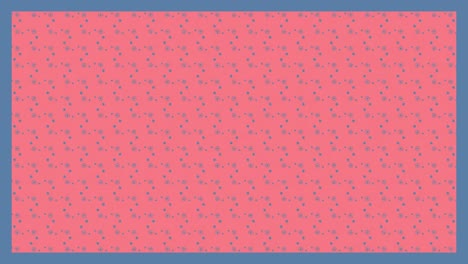 Animation-Blauer-Moleküle,-Die-Sich-Auf-Rosa-Hintergrund-Bewegen