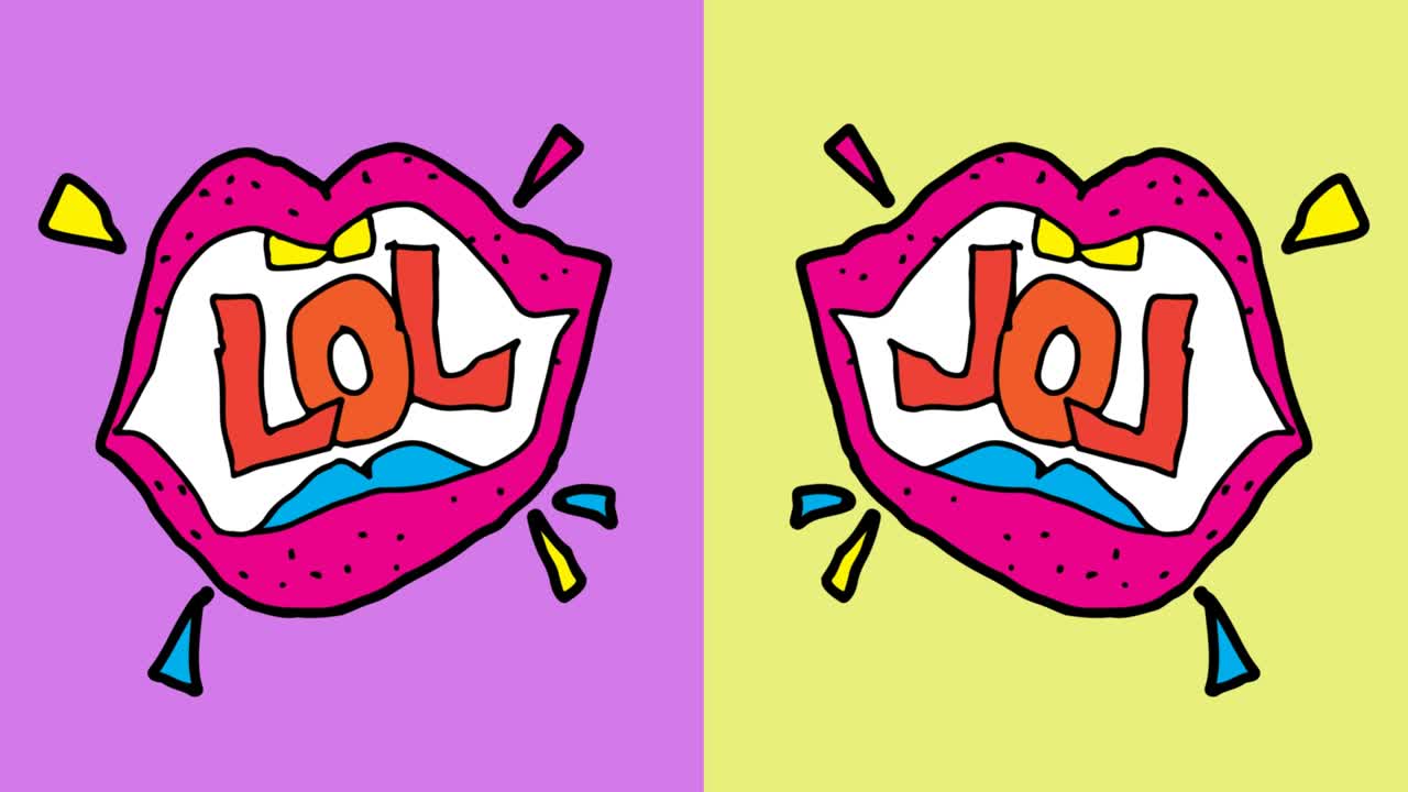 niños dibujando arte pop fondo sin costuras con el tema de lol texto