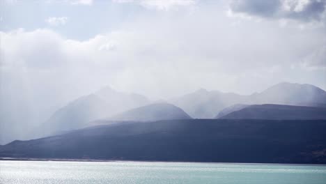 mountains and lake landscape
