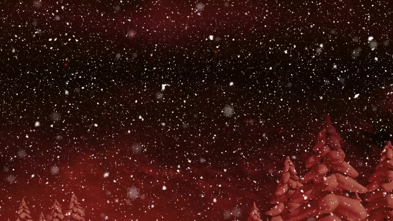 크리스마스 에 겨울 풍경 위 에 내리는 눈 의 애니메이션