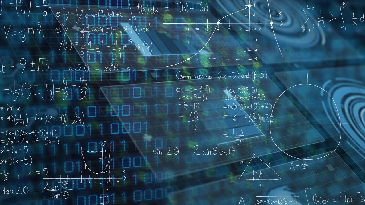Animation of data processing over shapes