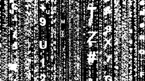 code rain, looped with alpha mask
