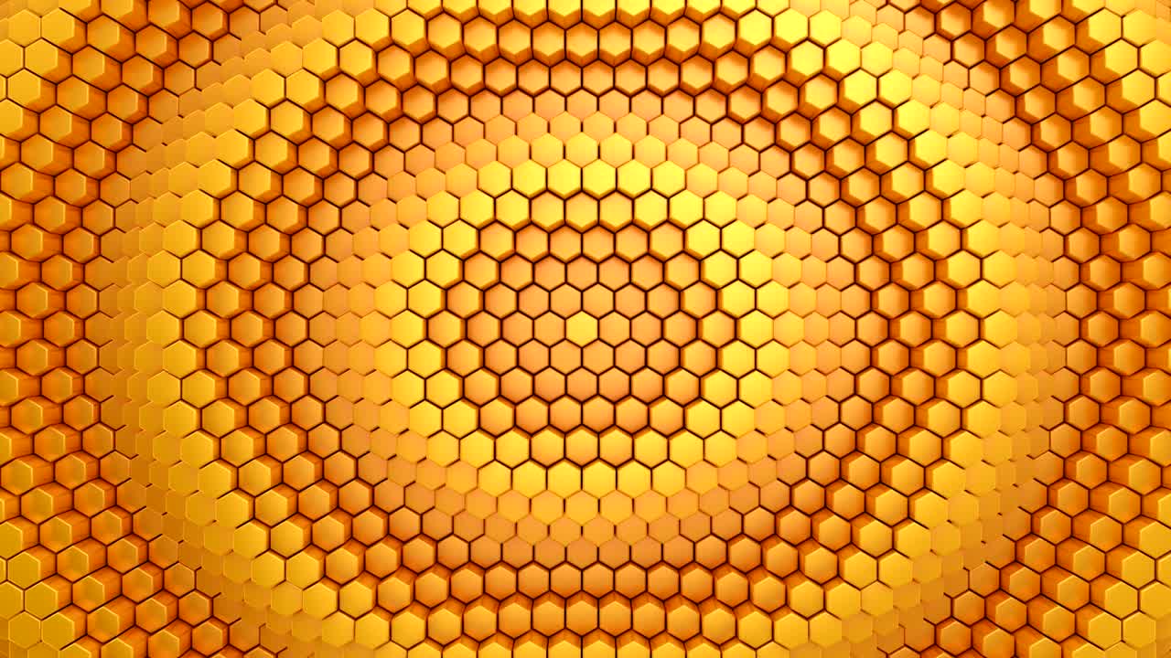 los hexágonos forman una onda