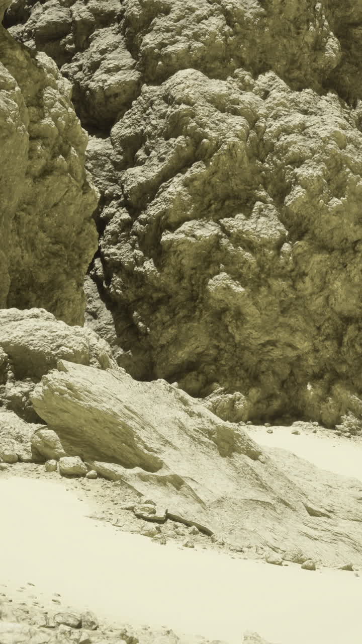 Rocky terrain in a deserted landscape showcasing natural formations