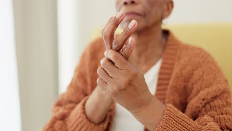 hands, pain and arthritis with an elderly woman