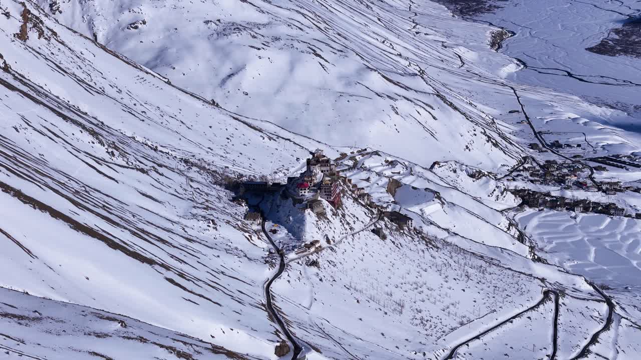 Winter Monastery in the Himalayas