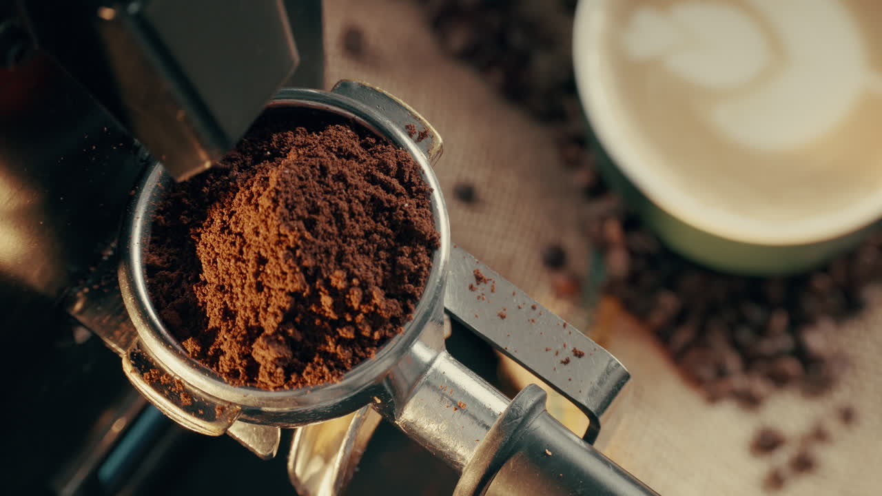 Coffee Grinding and Espresso Preparation