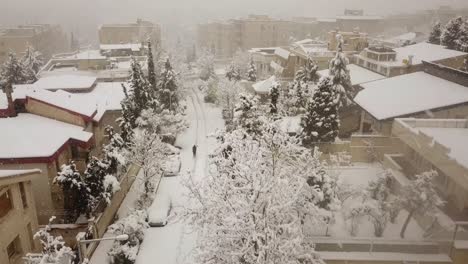 snowfall in tehran iran