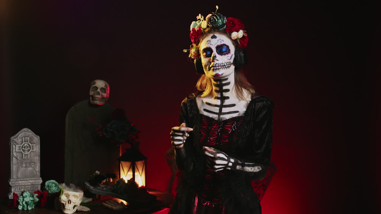 El disfraz del día de los muertos.