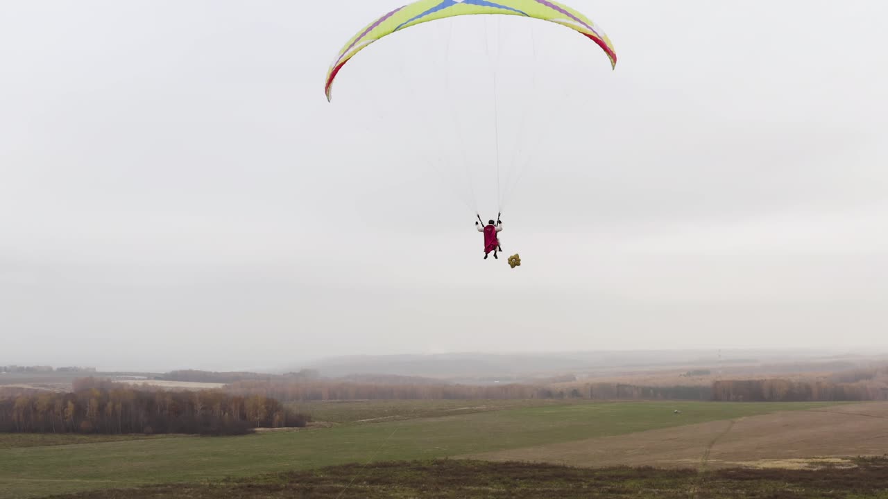 Parapente en el cielo