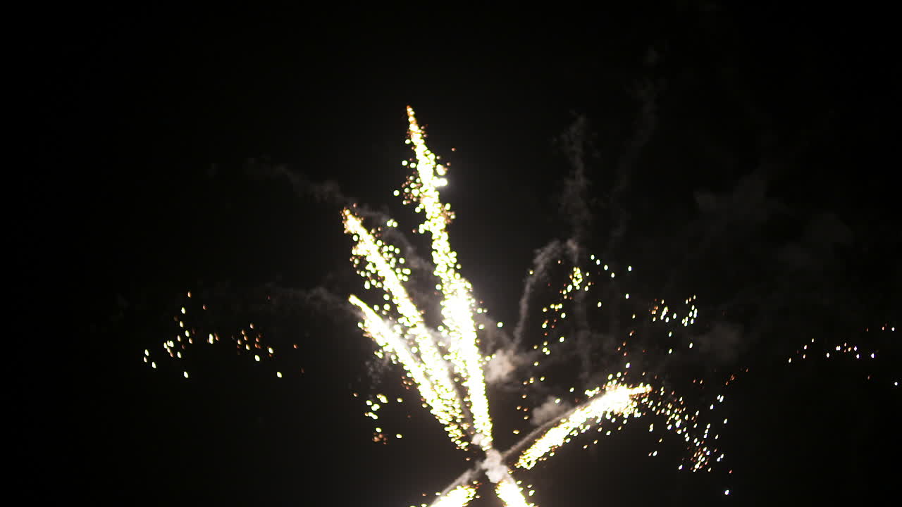 검은 밤 5 새해 초 불꽃 놀이