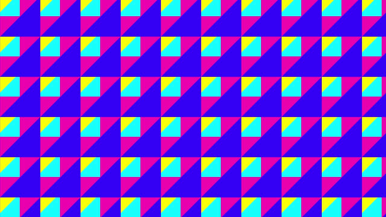 Dynamic Abstract Geometric Pattern with Bright Colors