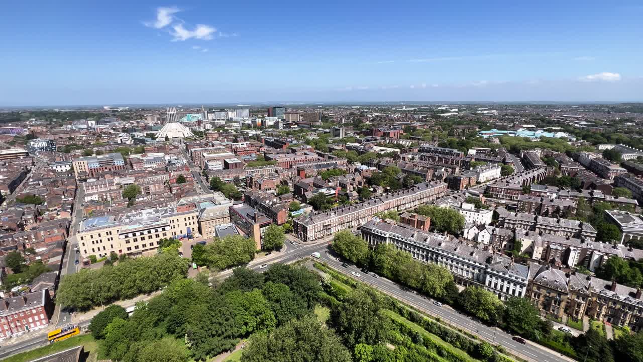 Liverpool City Buildings View from Observation Deck