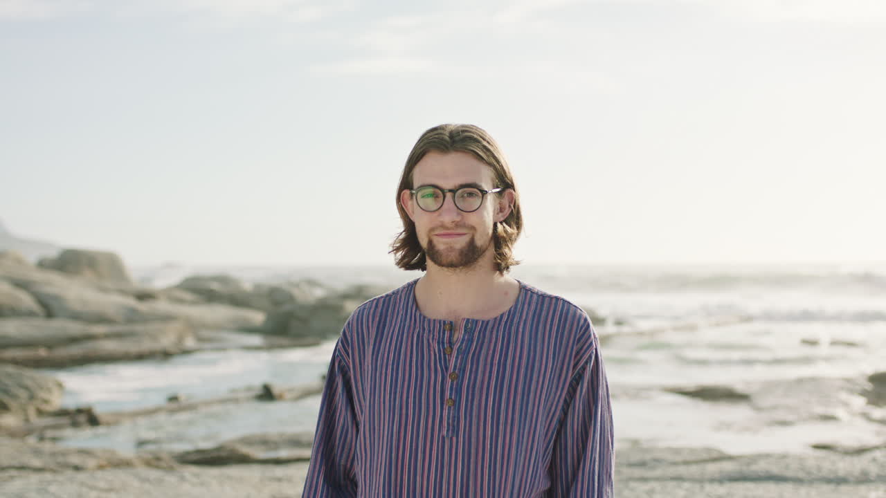 hombre, biólogo marino o playa