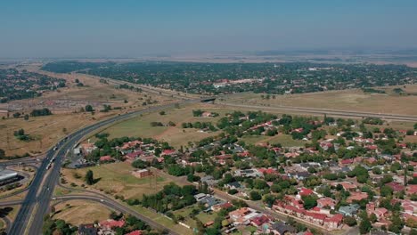 highway and town