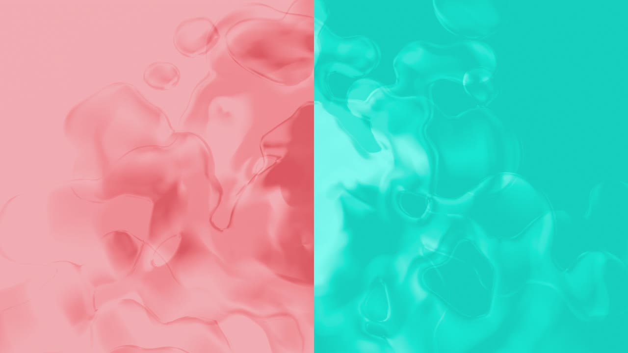 agua burbujeante en cámara lenta - video en bucle sin problemas - diseño de pantalla dividida