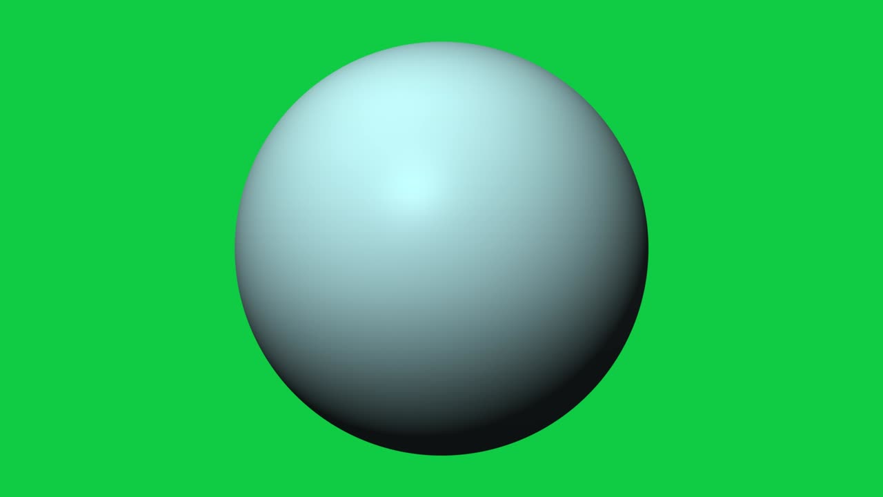 4k 우라누스 행성 녹색 스크린, 우라누스가 우주에서, 초록 스크린 3840x2160