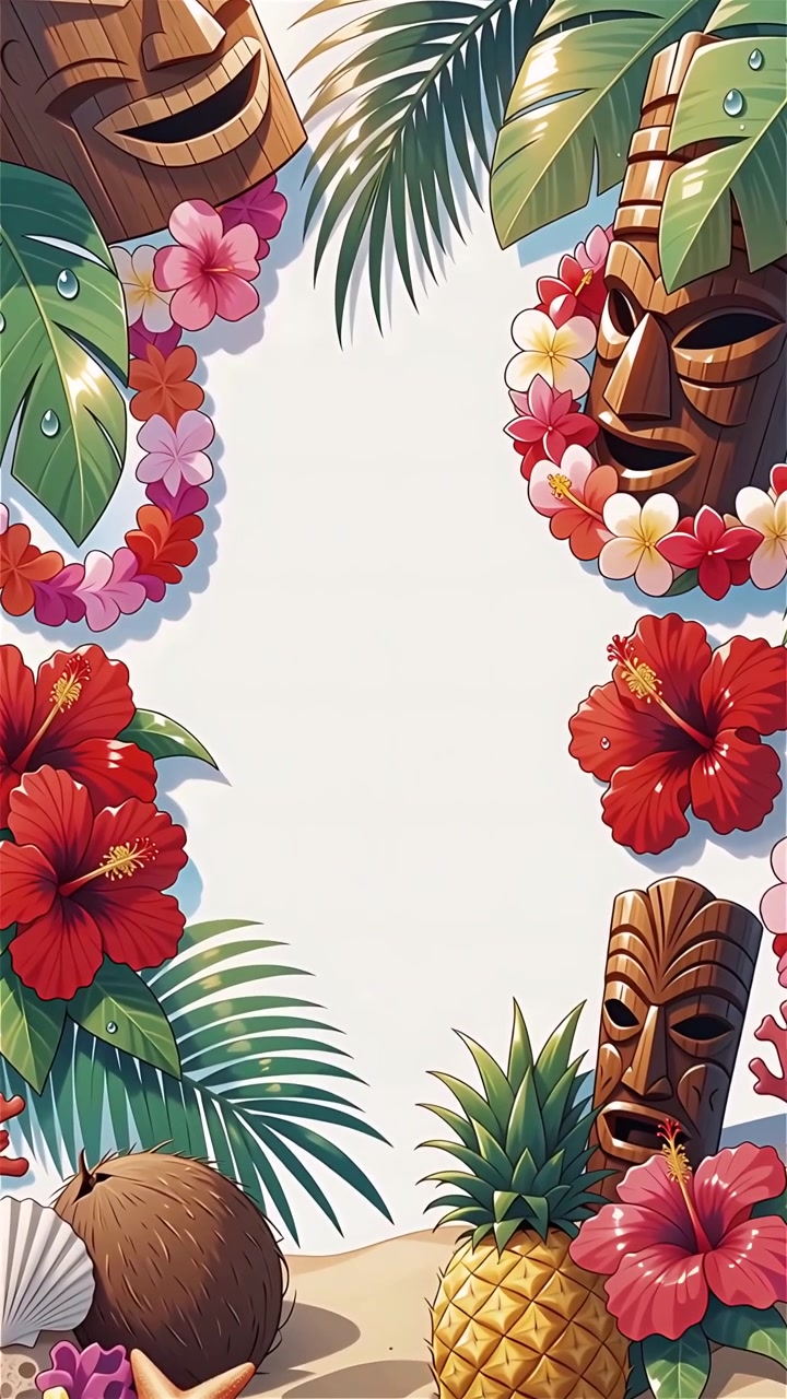 Animazione di Sfondo Estivo Tropicale 4K