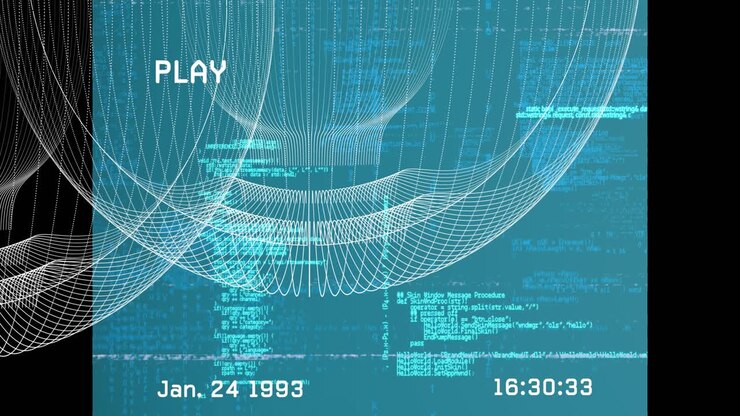 Animation of interference over shapes and data processing