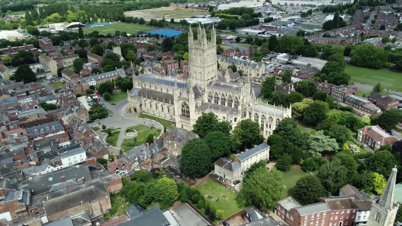 Aerial View of Worcester Cathedral