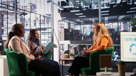 business meeting in modern office