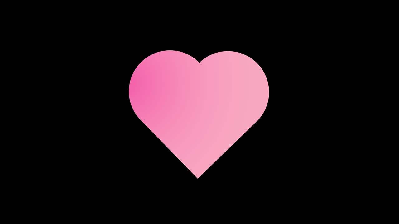 Heart Beating Illustrative Cinemagraph Style, Valentine day love relationship holiday event festive