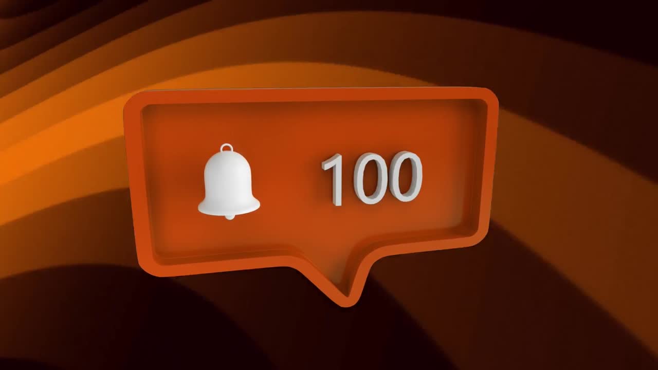 검은색 배경에 있는 미디어 아이콘과 모양의 애니메이션