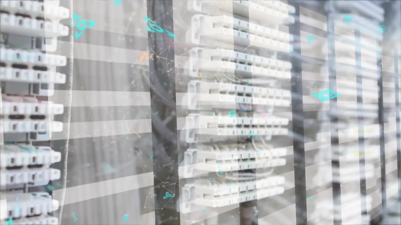 Animation of connections moving over servers