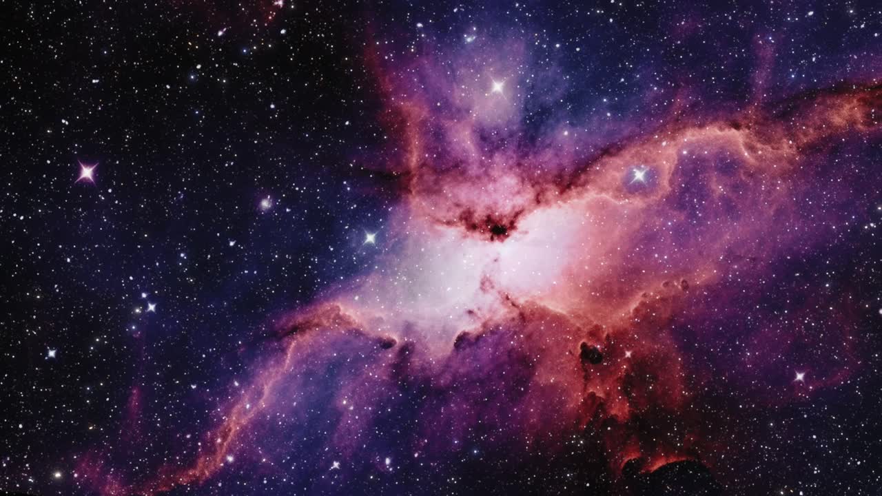 volando a través del espacio en la animación de ciencia ficción cósmica