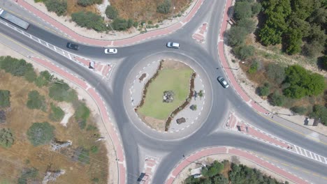 toma aérea sobre el asentamiento de saad en sdot negev, israel