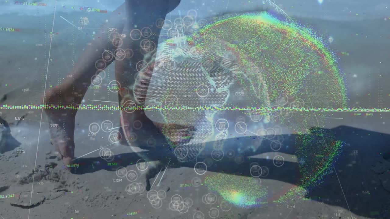 럭비 선수들에 대한 데이터 처리와 함께 화면의 애니메이션