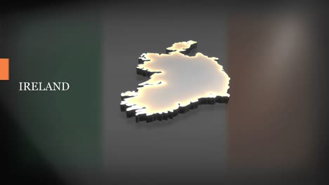 3d animated map of the republic of ireland