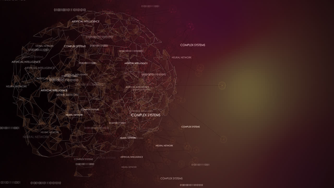 4K Neural Net AI Loop red