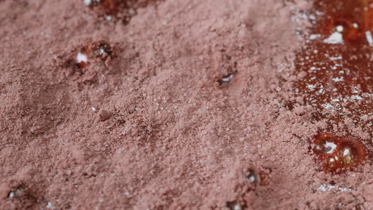 Baking Process: Powdered Sugar on a Cake