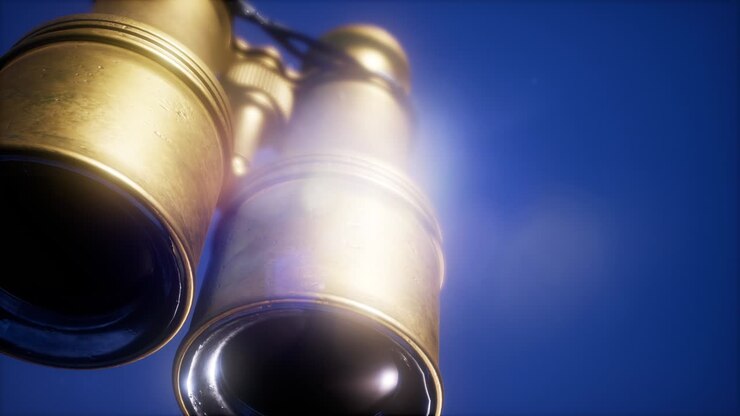 Flying Old Military Binoculars