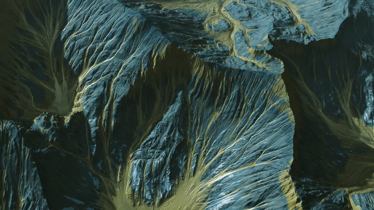 vista del paisaje del planeta alienígena