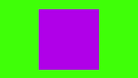 animación de formas y elementos icono en una pantalla verde