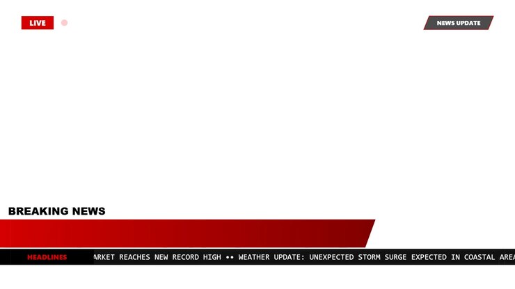 Breaking News Broadcast Lower Third Graphic Template