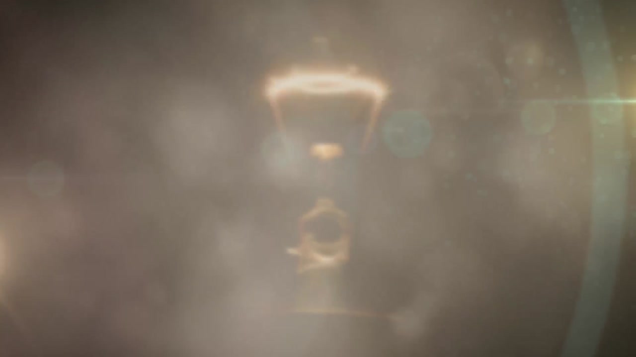 animación de luz brillante con nubes de humo