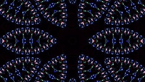hermoso caleidoscopio abstracto que brilla, una luz radiante que regula los movimientos sutiles
