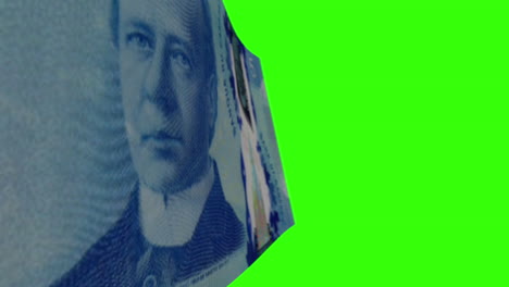 canadian five dollar bill (front and back)