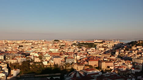 Vista-Aerea-De-Lisboa,-Portugal